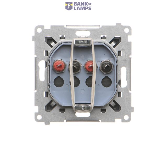 IP44 socket outlet with Schuko earthing, shutters and frame seal - transparent flap, Silver matt, metalic, 16A image 1