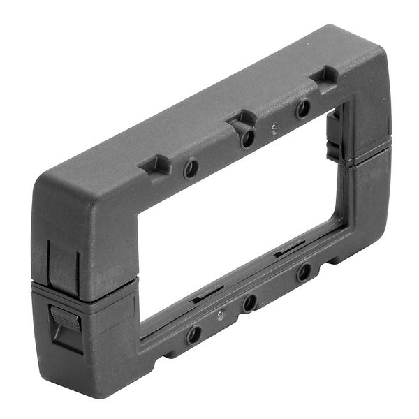 Frame, Cabtite (cable entry system), Polyamide, glass fibre-reinforced, Deep black, Height: 64 mm, Width: 126 mm, Depth: 24.2 mm, -40 °C…120 °C, IP66 image 1