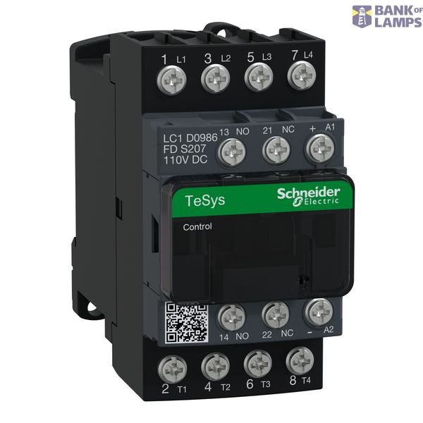 CONTACTOR TESYS LC1D 4P  2NO AND 2NC  AC image 1