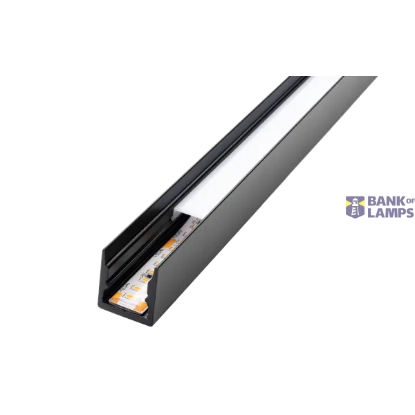 STRIPLINE PROFIL PINTA KULMAKAPPALE SOFT 1,8m MUSTA IN/OUT image 1