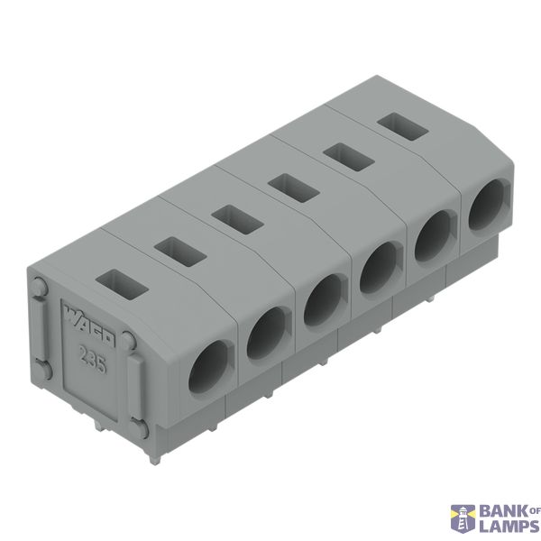 PCB terminal block 2.5 mm² Pin spacing 5/5.08 mm gray image 1