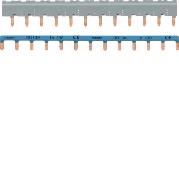 Bonding combs 3P+N 63A for system. P+N 12M image 1