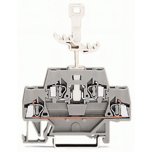 Double-deck terminal block for DIN-rail 35 x 15 and 35 x 7.5 2.5 mm² g image 1