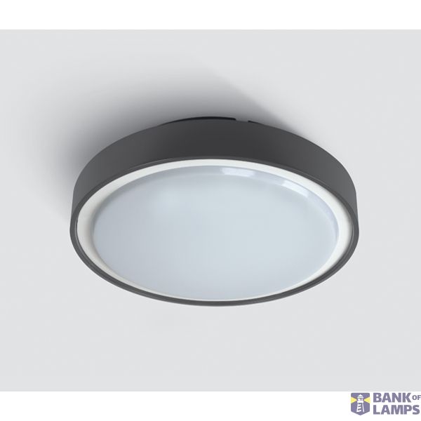 ANTHRACITE LED PLAFO 24W WW IP65 230V image 1