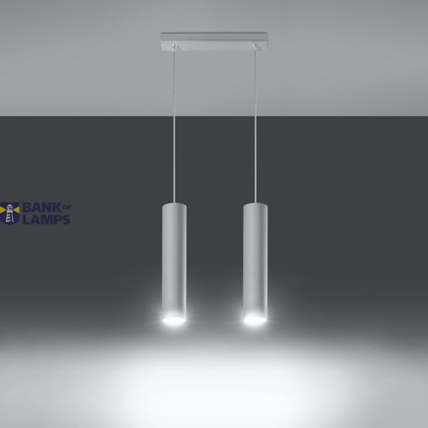 HANGING LAMP LAGOS 2 WHITE GU10 2X40W IP20 image 4