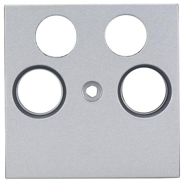 TV cover for HSBK, antenna box, 4-hole, silver image 1