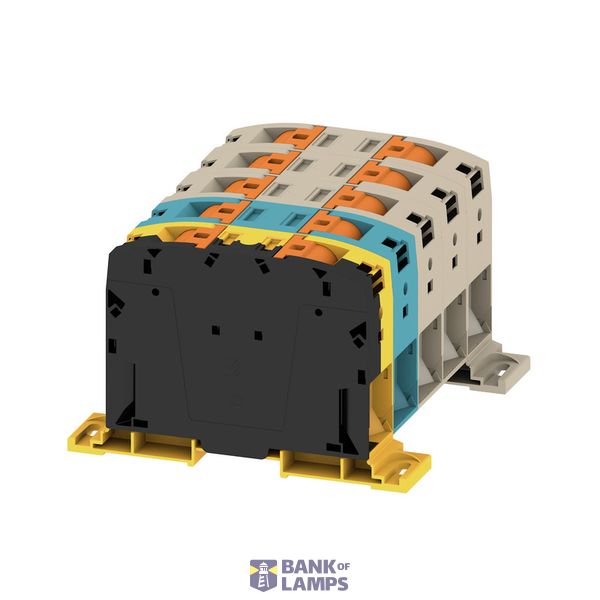 Feed-through terminal block, PUSH IN, dark beige, 150 mm², 309 A, 1000 image 4