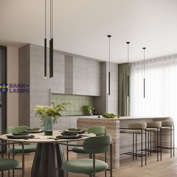 Pendant lamp ARCHE 3P black image 8