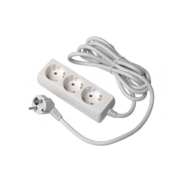 Extension cord schuko 3 sockets, 3 m image 1