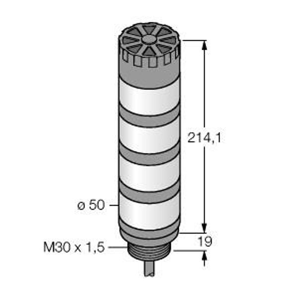LED Signal Light Tower Light   TL50BGYRA image 1