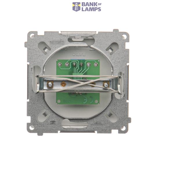 IT/telephone Keystone, diagonal socket cover with descriptive field, (module), white image 1