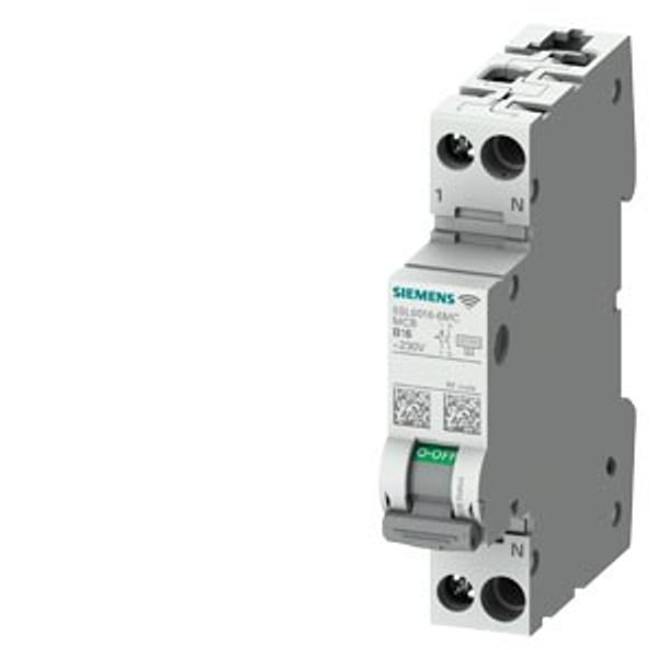 Miniature Circuit Breaker Measuring, Communication AC 230V 6kA, 1+N pole, B, 20A Please consider Radio image 1