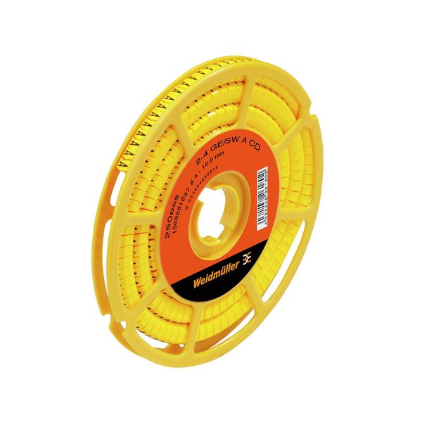 CableLine, Conductor and cable markers, 4 - 10 mm, 4 x 7 mm, yellow image 1