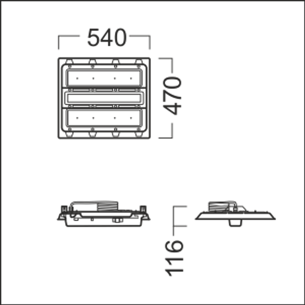 CR2 M21k 840 PC WB MWCF WH - LED high-bay luminaire image 2