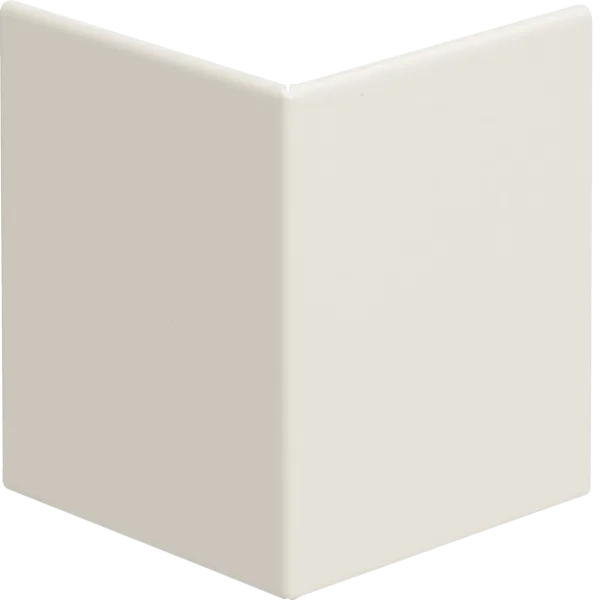 Outer corner cover for BRS upper part 80mm made of sheet steel in cream white image 1