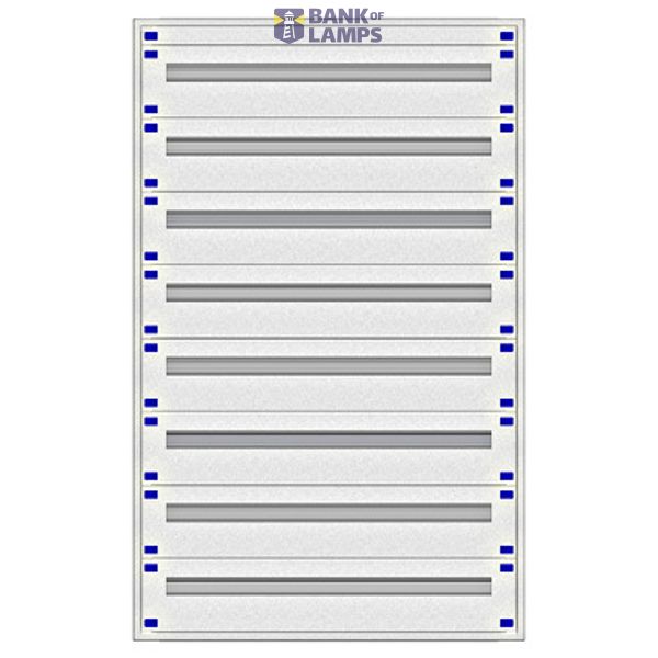 Distribution board insert KVN 40mm, 4-33K, 8-rows image 1
