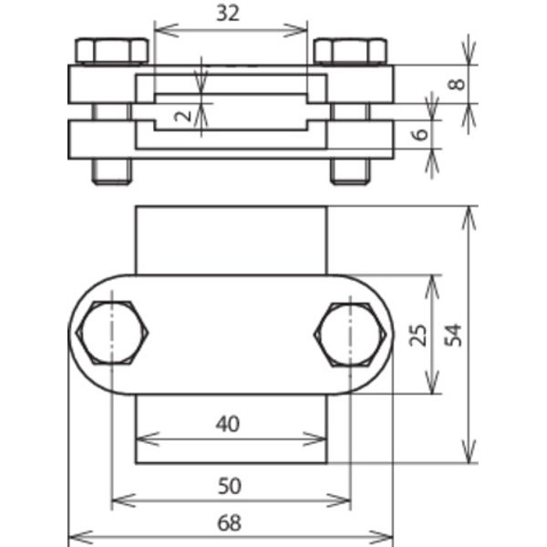 Connecting/disconnecting clamp Fl 30mm MCI/tZn image 2
