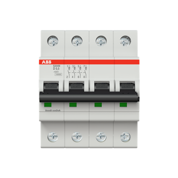 S204M-C0.5 Miniature Circuit Breaker - 4P - C - 0.5 A image 4