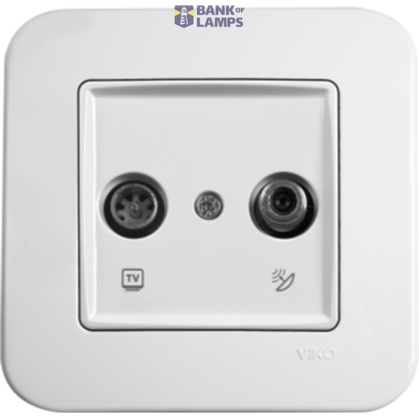 Linnera-Rollina Sat Socket Trans (Sat-TV) (8-11dB) White image 1