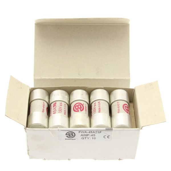 Fuse-link, high speed, 45 A, AC 150 V, DC 150 V, 21 x 51 mm, aR, UL image 1