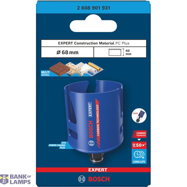 EXPERT Construction Material Hole Saw 68 mm image 3