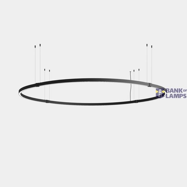 Lineal lighting system Apex Circular Pendant 60W LED warm-white 3000K CRI 90 ON-OFF Black IP20 6545lm image 1