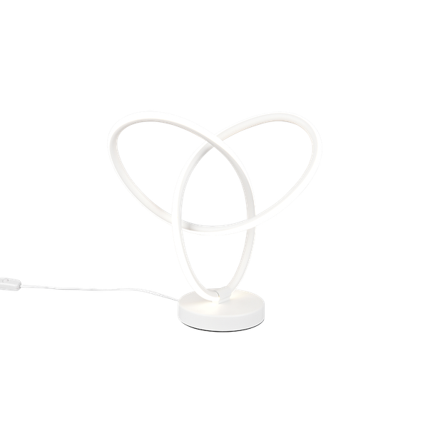 Lando LED table lamp matt white 4000K image 1