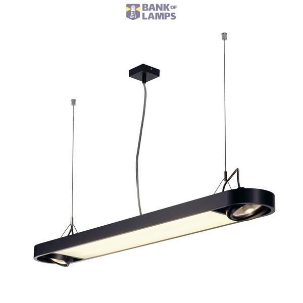 AIXLIGHT R Office T5 39W pendant, black, 2xT5 39W + 2xGU10 max.75W image 1