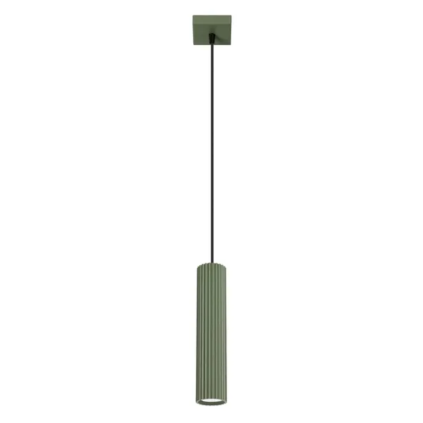 SINGLE HANGING LAMP ABOVE THE ISLAND TABLETOP, KARBON SERIES, OLIVE COLOUR image 1