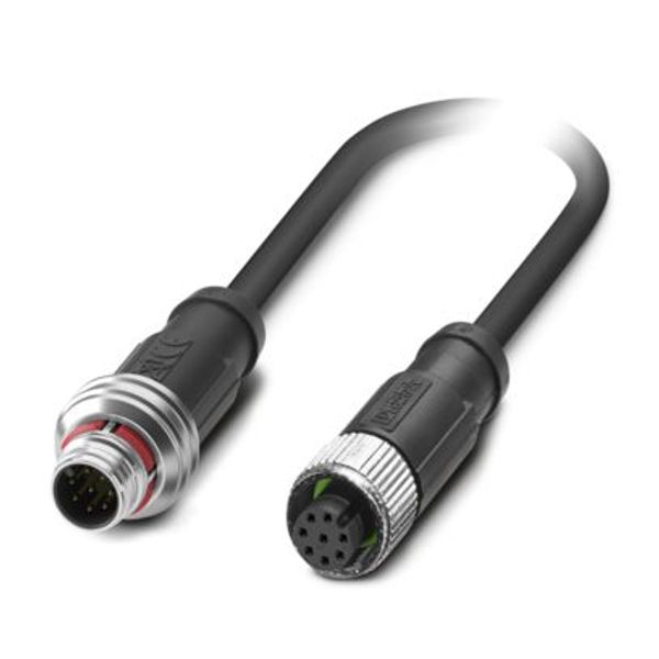 SAC-8P-P12MS/ 3,0-PUR/M12FS SH - Sensor/actuator cable image 1