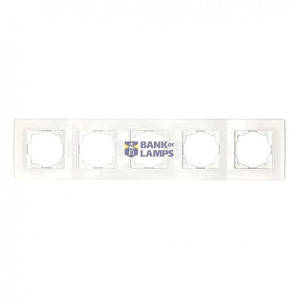 Linnera-Rollina Five Gang Frame White image 2