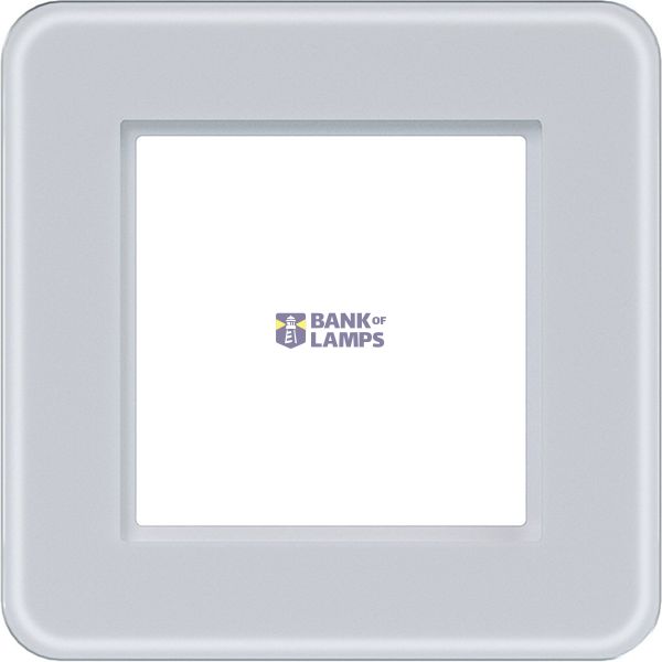 Cover frame single, C.8, light white matte glass image 1