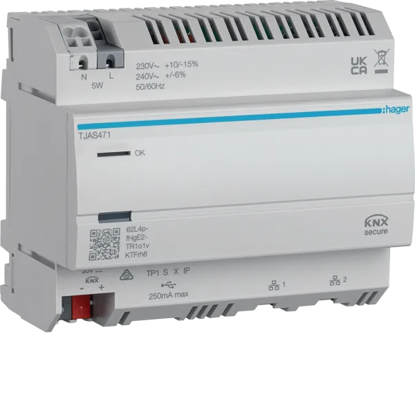 HAG TJAS471 domovea plus - Visualization server with easy KNX, IoT and Matter-St image 1