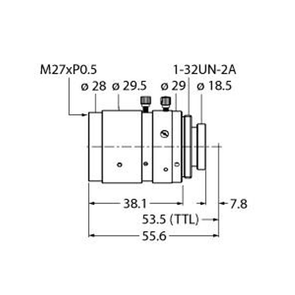 Image Processing C-mount Lens   LCF12LEVMP image 1