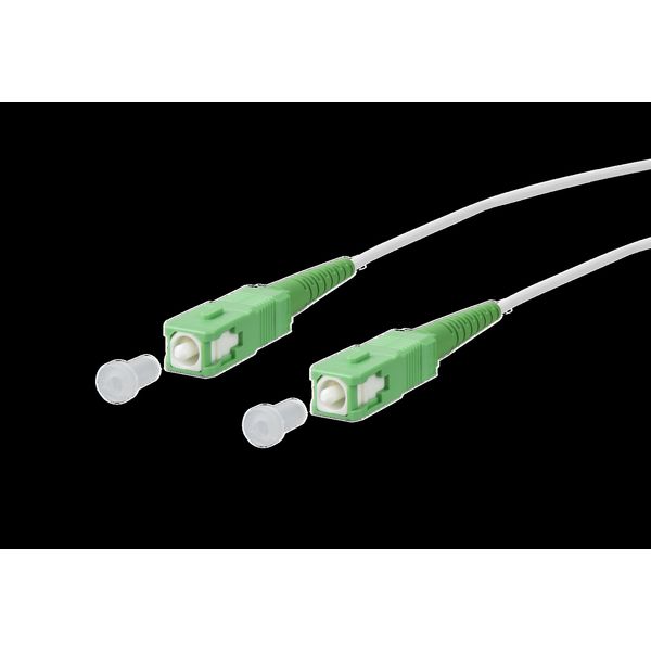 OpDAT patch cord SC-S APC/SC-S APC OS2, white, 1.0 m image 2