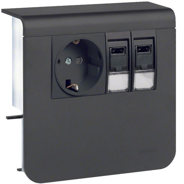 sock plinth s-outl+2xCat.6A SL 20x55 gbl image 1