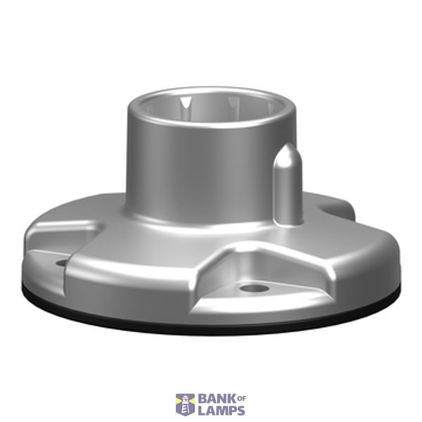 Plastic fixing plate in silver image 1