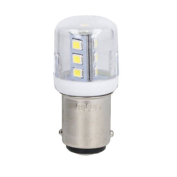 LED bulb, BA15D fitting, white, 110÷120VAC image 1