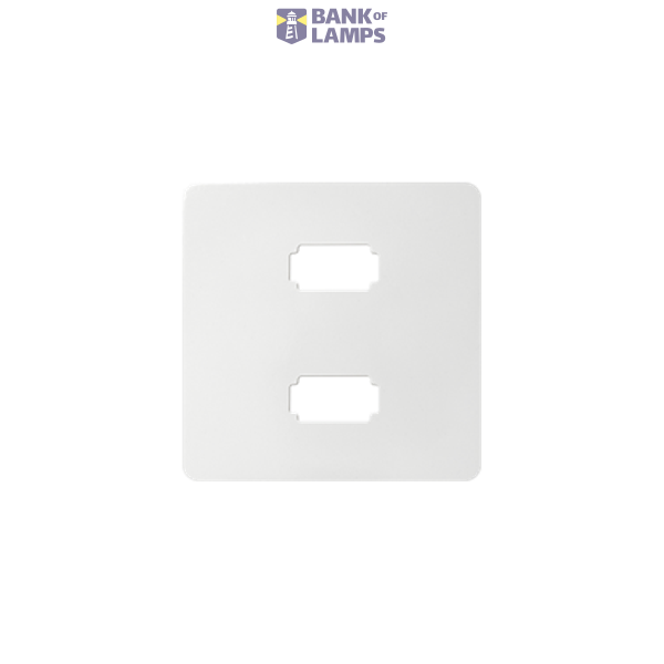 Cover for 2 x USB (2.0) type A socket, female, white image 1