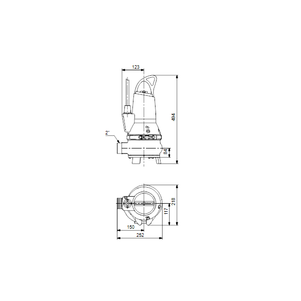 Effluent pump EF30.50.06.2.1.502 0.6kW 1x230V 50Hz image 2