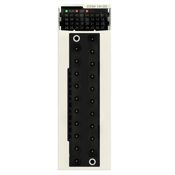 discrete I/O module X80 - 8 inputs - 24 V DC - 8 outputs - solid state image 1