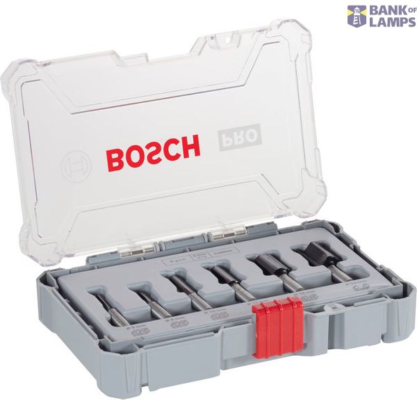 Router Bit Set 6 pcs Straight Bits 8 mm shank image 1