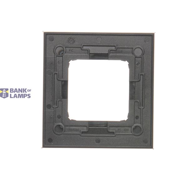 Single switch with backlight LED, (module), 16AX, Screw, Gold matt, metalic image 1