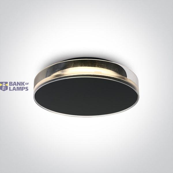 BLACK 12W WW IP65 230V DARK LIGHT image 1