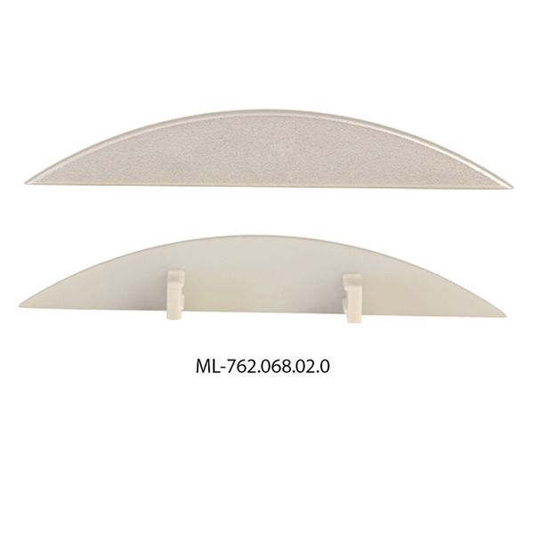 End for BH without hole, silver color, 1 pc image 1