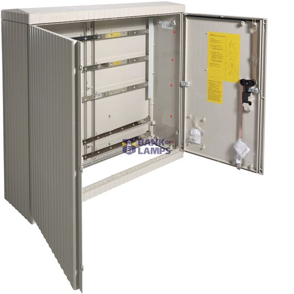 Polyester distribution box, size 2/1005 with rail system, 1005x1110x315mm image 1