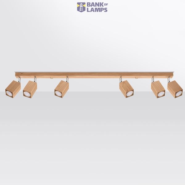 CEILING LAMP KEKE 6 OAK GU10 6X40W IP20 image 6