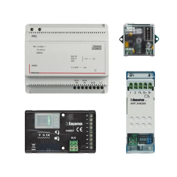 Universal built-in speaker set for existing door panels or letterbox systems image 1