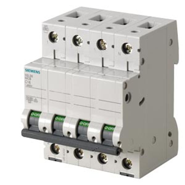 Miniature circuit breaker 400 V 4.5 kA, 3+N-pole, C, 10 A image 1