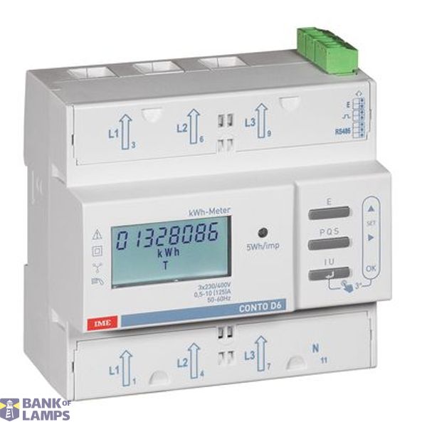 Account D6-Pd MID - Active (cl.1) and reactive (cl.2) energy meter direct insertion - Mains: three-phase 4-wire unbalanced image 1